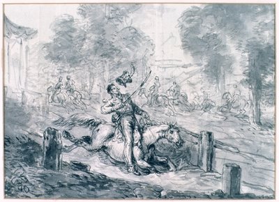Death of Prince Joseph Poniatowski, 1816 by Jean Pierre Norblin de La Gourdaine